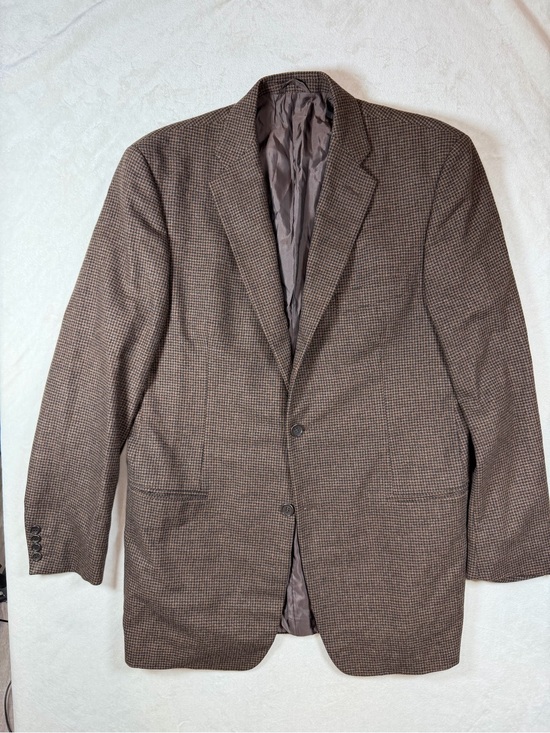 Vestimenta Other - Vestimenta EU 52 US 44R 100% Wool Made in Italy Brown Houndstooth Sport Coat